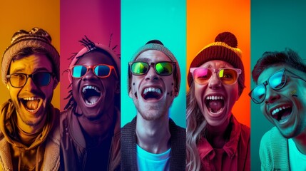 Obraz premium The joyful friends portrait