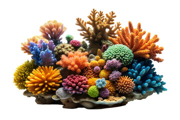 coral on a transparent background
