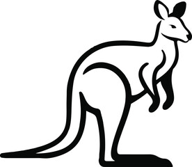 kangaroo vector image
