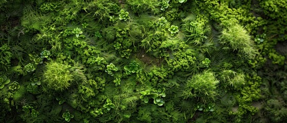 Green Moss Texture Background.