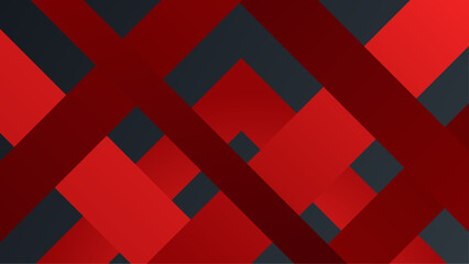 Abstract Geometric Line Red And Black Background