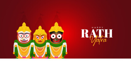 Jagannath Rath Yatra Social Media Poster, Banner, Web Banner , Print Design