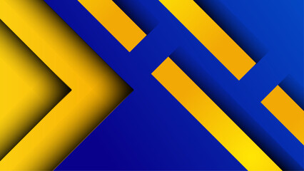 Dark abstract background. Blue and yellow theme banner and presentation template design