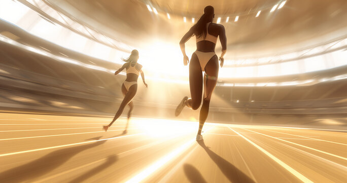 leute, abbildung, vektor, silhouette, sport, lauf, running, laufen, h&uuml;rdenlauf, olypische spiele, olympia, piktogramm, business, mann, gespann, icon, symbol, konkurrenz, geschwindigkeit, l&auml;ufer, partn