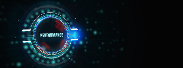 KPI key performance indicator increase optimization business and industrial process. 3d illustration