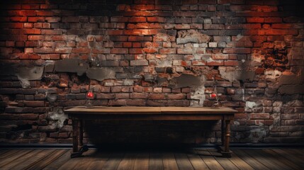 old rusty brick wall