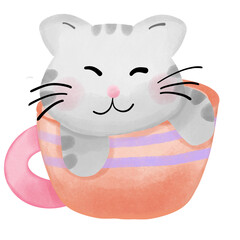cat in the mug