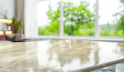 Marble Tabletop with a View