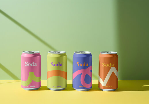 Cute Can Mockup With Generative AI