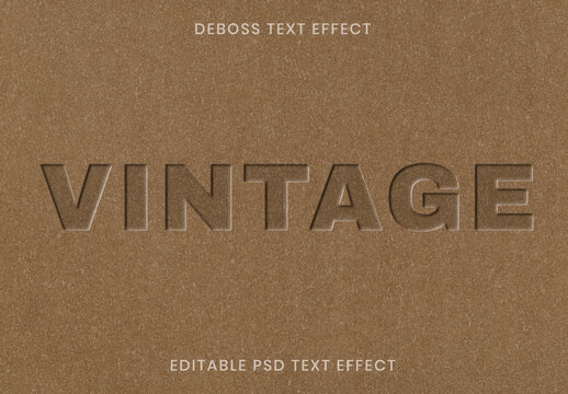Emboss Design Logo Effect