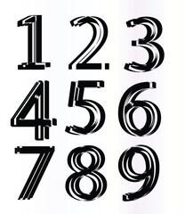 decoration numbers set