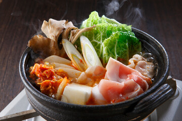 一人前のキムチ鍋