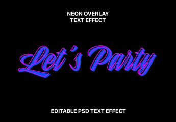 Neon Overlay Text Effect