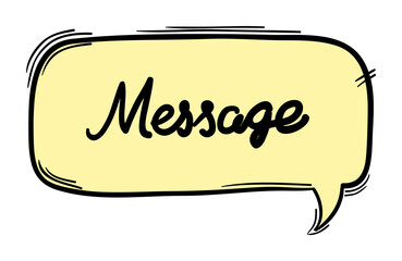 Png massage text bubble pastel doodle cartoon clipart