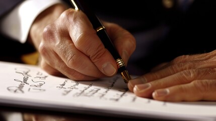 Elegant Contract Signing