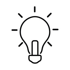 Lightbulb icon .Idea symbol.Electric lamp