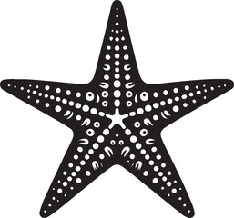 Starfish design silhouette vector art work JPEG & EPS file