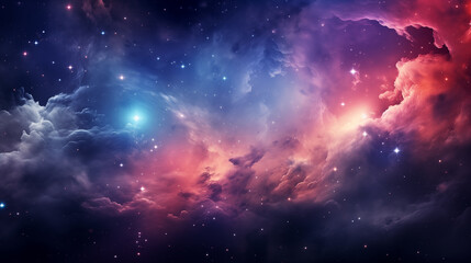 Abstract cosmos background. Space dark background with fragment of our galaxy