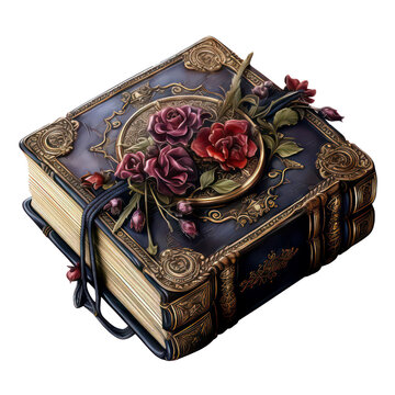 recommend clip art: Transparent vintage very old books clipart