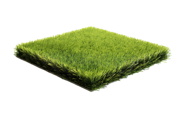 A Lush Patch of Artificial Grass, Ready for Play on a Clear PNG or White Background.