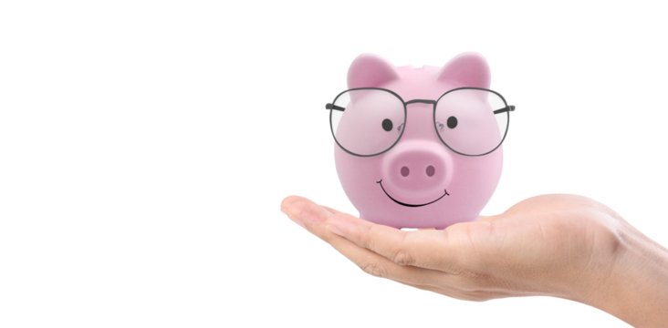 Hands and stock coins and model house ,money saving