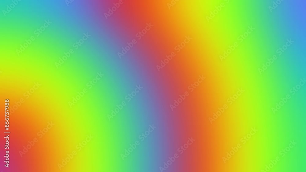 Poster Rainbow stripe gradient smooth animation background