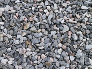 Close up of small stones as nature background.