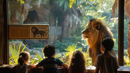 Family visiting a local zoo,