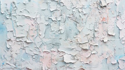 Textured Wall with Peeling Pastel Paint for Shabby Chic and Vintage Backgrounds