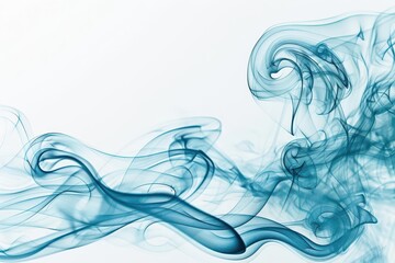 mysterious smoke with blue texture on white background abstract photography