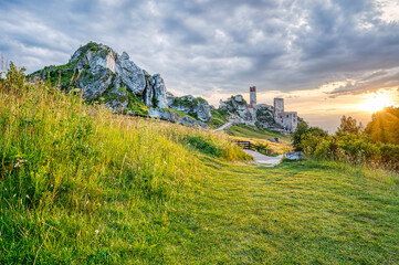 Zamek w Olsztynie – ruiny zamku leżącego na Jurze Krakowsko-Częstochowskiej © Tomasz Warszewski