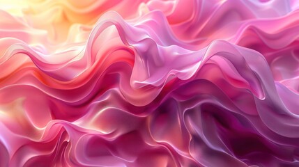 Fototapeta premium Abstract Pink and Orange Swirling Fabric Texture