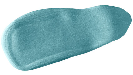 Metallic blue brush stroke transparent png