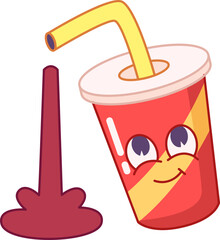 Funny Element Flat Sticker Design