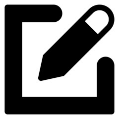 edit   glyph   icon vector illustration isolated on white background