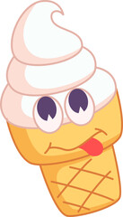 Funny Element Flat Sticker Design