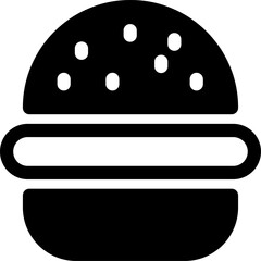 burger  glyph   icon vector illustration isolated on white background