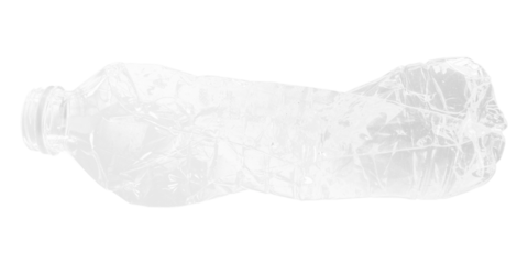 Png used plastic bottle sticker, transparent background