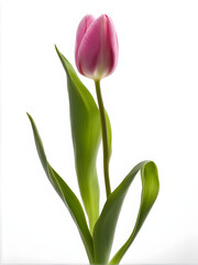 A pink tulip