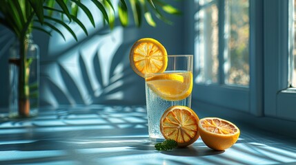 Lemonade on a Sunny Day by the Window