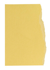 Ripped paper yellow element png diy craft