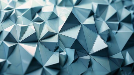 Fototapeta premium A collection of jagged triangles giving the illusion of constantly shifting and evolving geometric patterns.