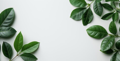 Lush Green Leaves Background, Natural and Vibrant Design