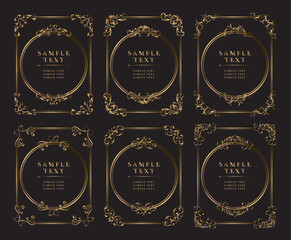 アンティーク　ビンテージ　フレーム飾り枠
