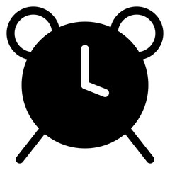 alarm   glyph   icon vector illustration isolated on white background