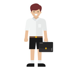 Student boy character.