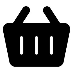 basket  glyph   icon vector illustration isolated on white background