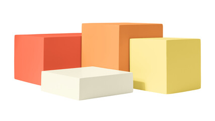 Colorful geometric shape png, isolated object design set, transparent background