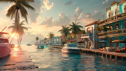 Short shots capture the bustling energy of seaside boardwalks, lined with shops, cafes, and lively attractions.