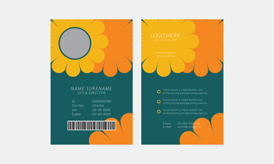 Creative id card template layout